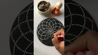 Sacred geometry dot mandala #tutorial #sacredgeometry #sacredgeometryart #dotartwork #dotartist #dot