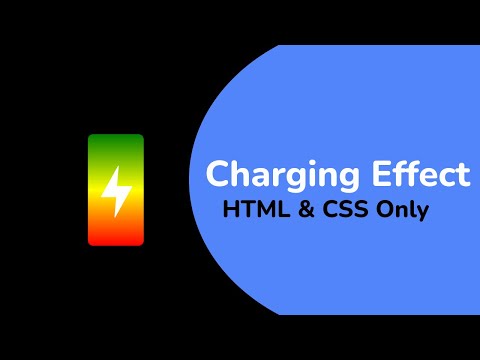 Charging Animation Using Only CSS | Top css effect @quickcodeacademy