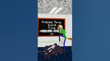 Baldi Math Is Impossible! #baldi #ytshorts #baldisbasics #animation