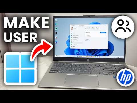 How To Create Another User On HP Laptop - Add User