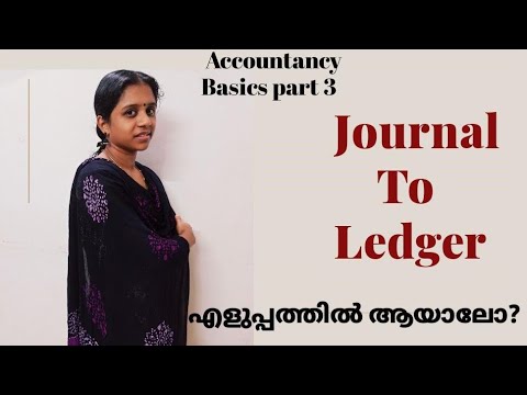 How to post entries from journal to ledger? |Ledger| Plus One| Accounting