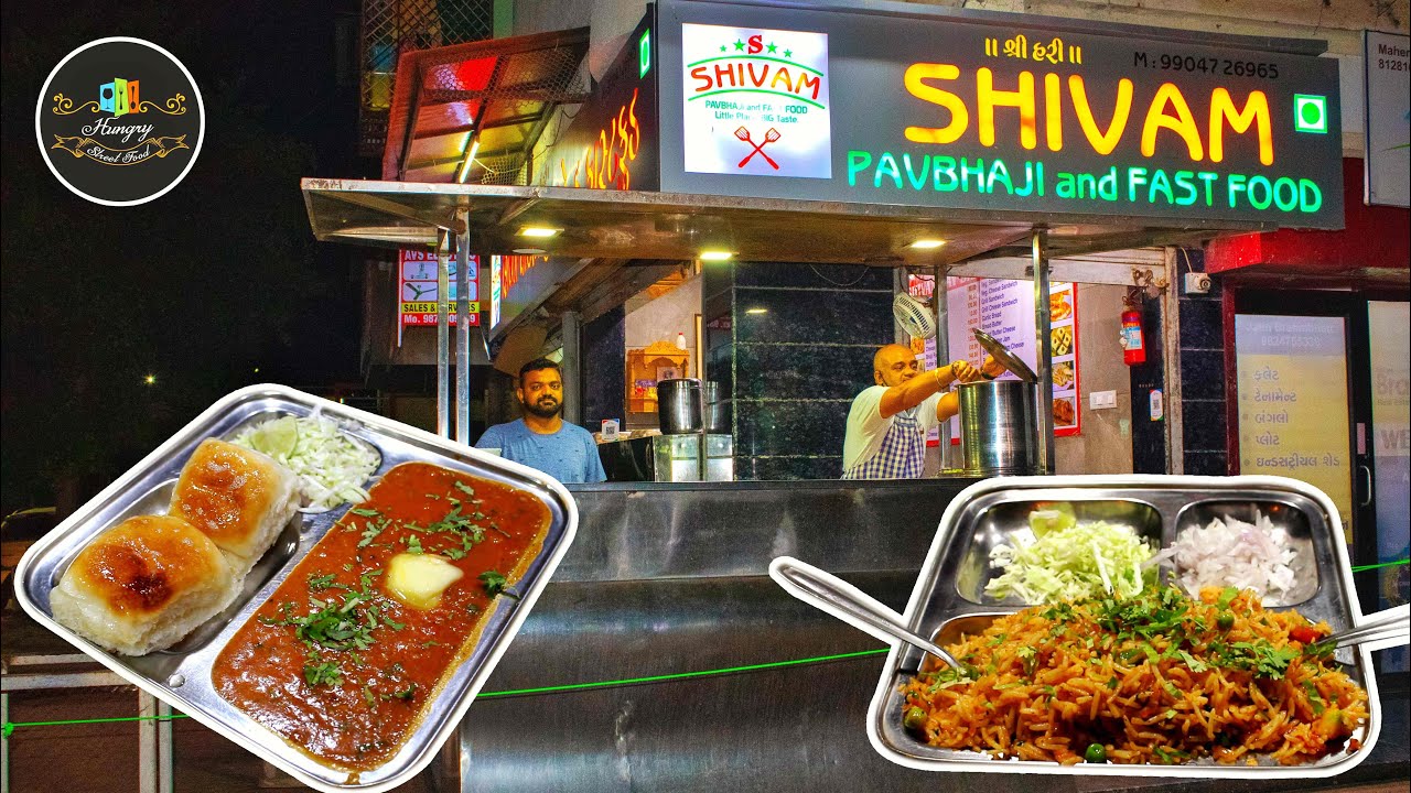 How To Make Baroda Style Pav Bhaji And Tawa Pulao At Shivam Pavbhaji 