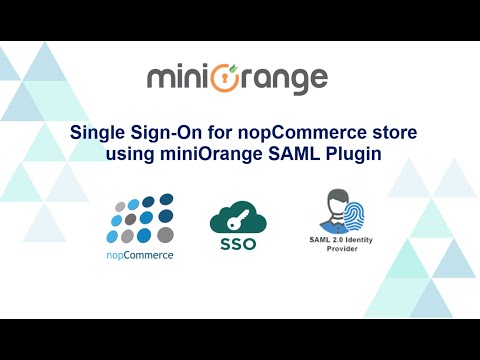 Single Sign-On for nopCommerce store using miniOrange SAML Plugin