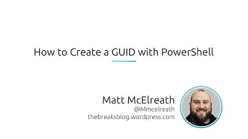 How To Create A GUID With PowerShell