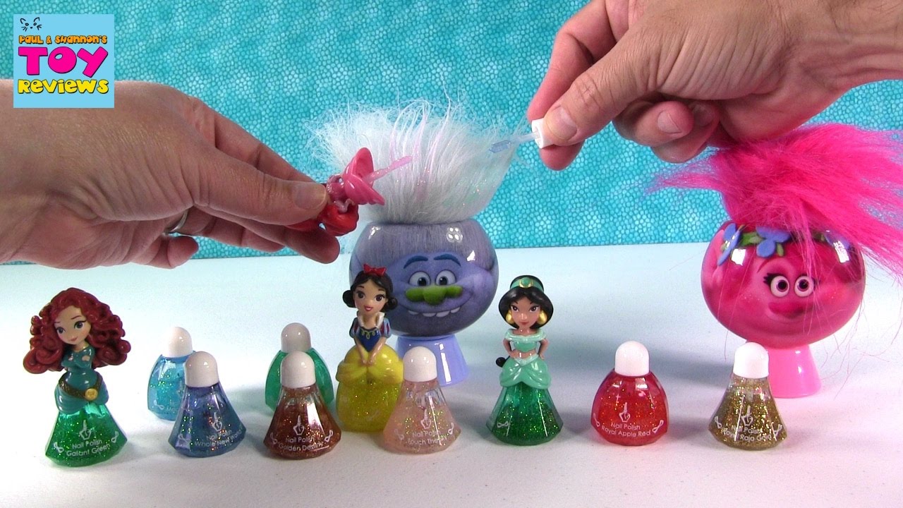 kawaii emoticons Trolls Bubble Bath Fun Disney Little Kingdom Nail Polish Let's Style | PSToyReviews