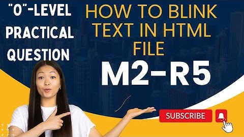 How to blink text in HTML file//Blinking program//O-Level practical question#html #css #javascript