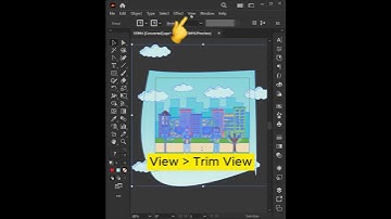How to make Trim View Preview in adobe illustrator #shorts #dedesign #illustratortutorial