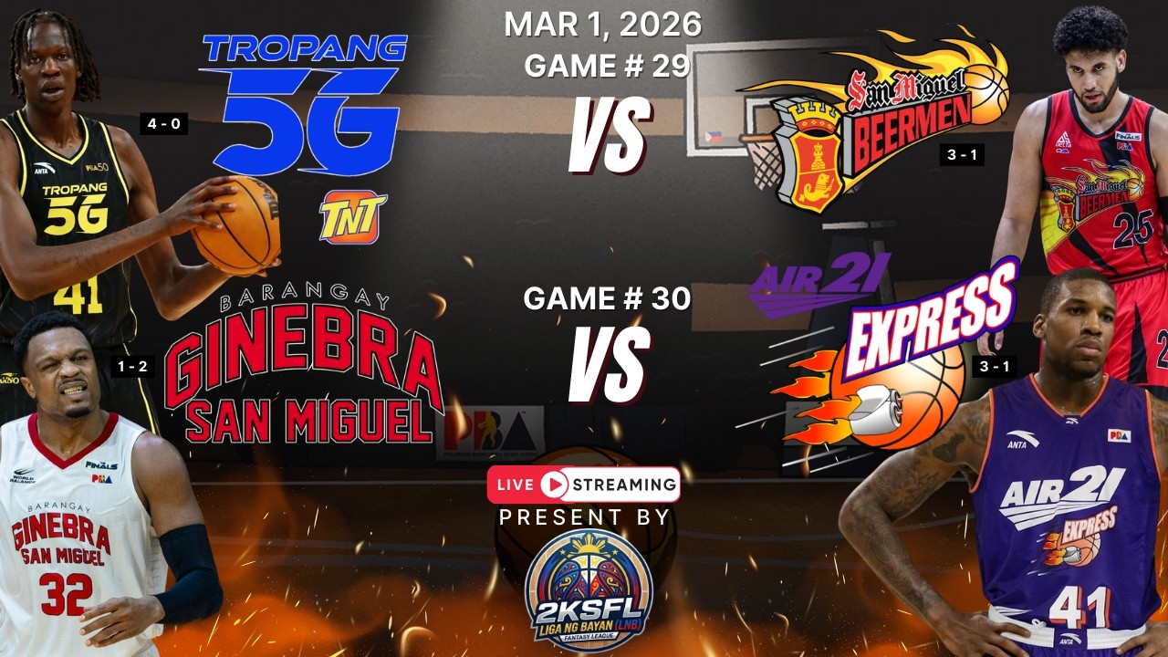 LIVE: TNT VS SMB | GINEBRA VS AIR21 | DAY 9 | 2KSFL LNB