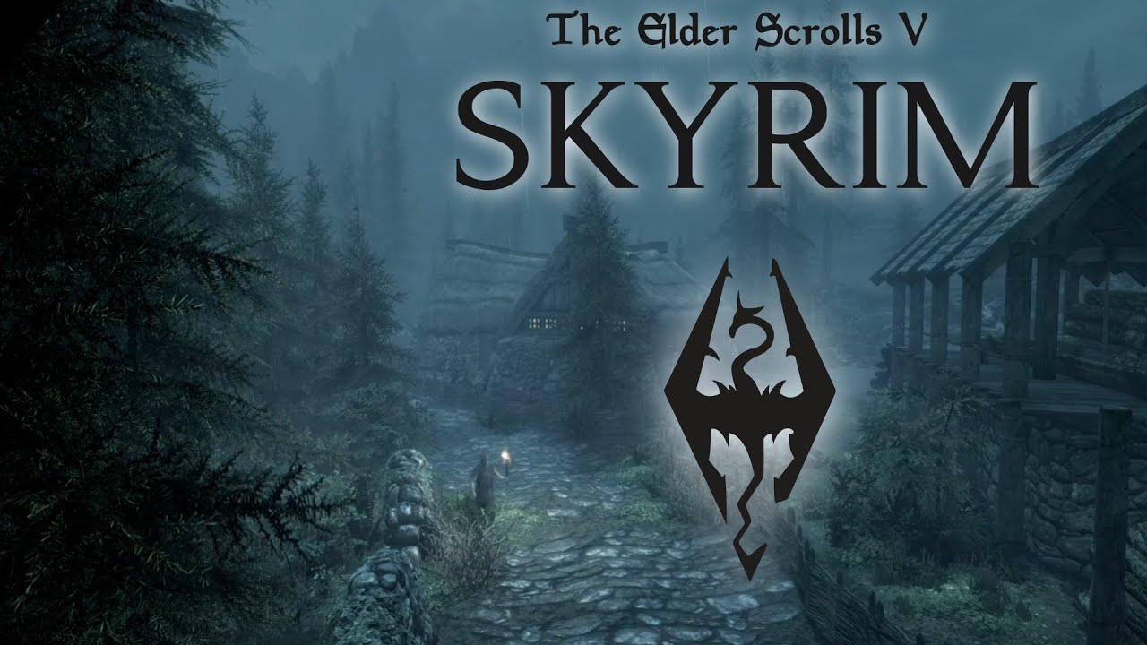 A Cozy Night in Falkreath | Skyrim Rain Ambiance