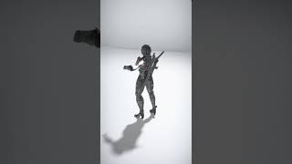 Futuristic Soldier with Tactical Gear - AI Rigged 3D Character