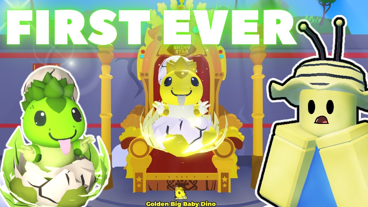 #1 GOLDEN Big Baby Dino Hatched on camera!!! in Tapping Legends Final