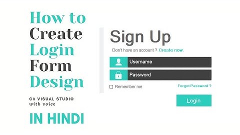 How to Create Login Windows Form in C# Visual Studio 2010 with Voice | Free Source Code