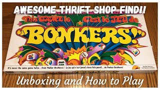 Awesome 1978 Board Game 'This Game is Bonkers' from Parker Brothers - Unboxing and How to Play