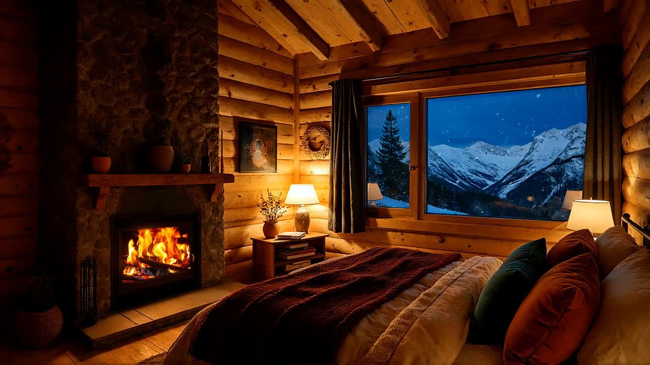 99 Percent Focus Guaranteed - Winter Fireplace Jazz Ambience for Work, Study and Calm Mind 01