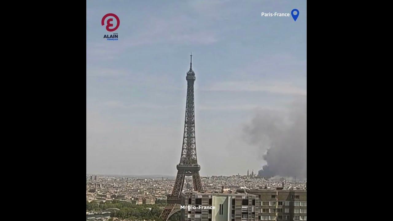 Paris Un incendie dans un entrepôt provoque un énorme panache de Paris Un incendie dans un entrepôt provoque un énorme panache de