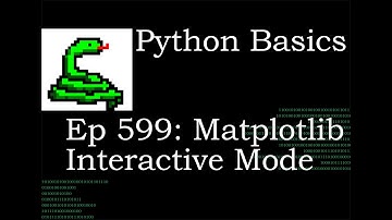 Python Basics Tutorial Matplotlib Interactive Mode