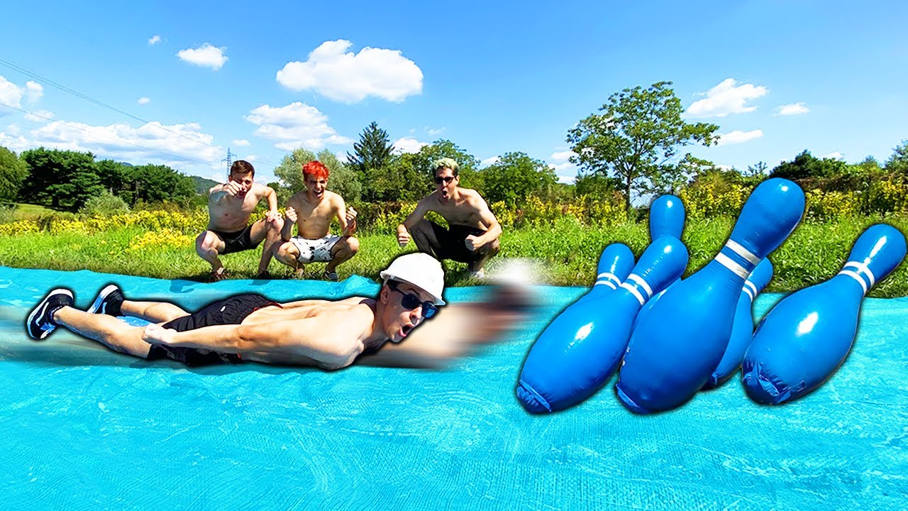 BOWLING UMANO GIGANTE NELLA STREAM HOUSE...