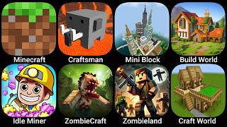 Minecraft,Craftsman,Mini Block Craft,Build World,Idle Miner,ZombieCraft,Zombieland Craft,CraftWorld screenshot 5