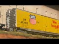 N scale model trains southern pacific freight 80s Olympic unit pool power