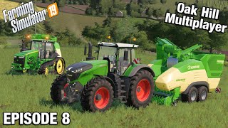 Hay Pellet Work Multiplayer Fs19 - Oak Hill With Daggerwin Ep 8