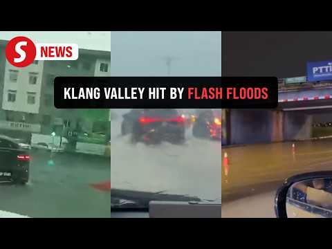 Flash floods reported in parts of Klang Valley following heavy rain on Saturday
