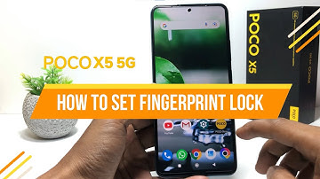 How To Set Fingerprint Lock in Poco X5 5G