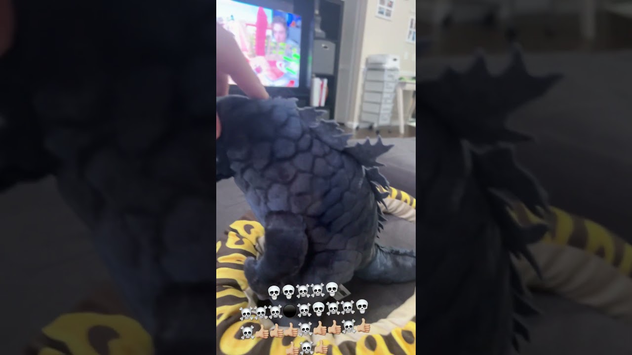 Godzilla plush toy- like and subscribe!💀💀💀