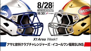 X1 AREA】2021年第1節：アサヒ飲料 vs. イコールワン福岡【ハイライト
