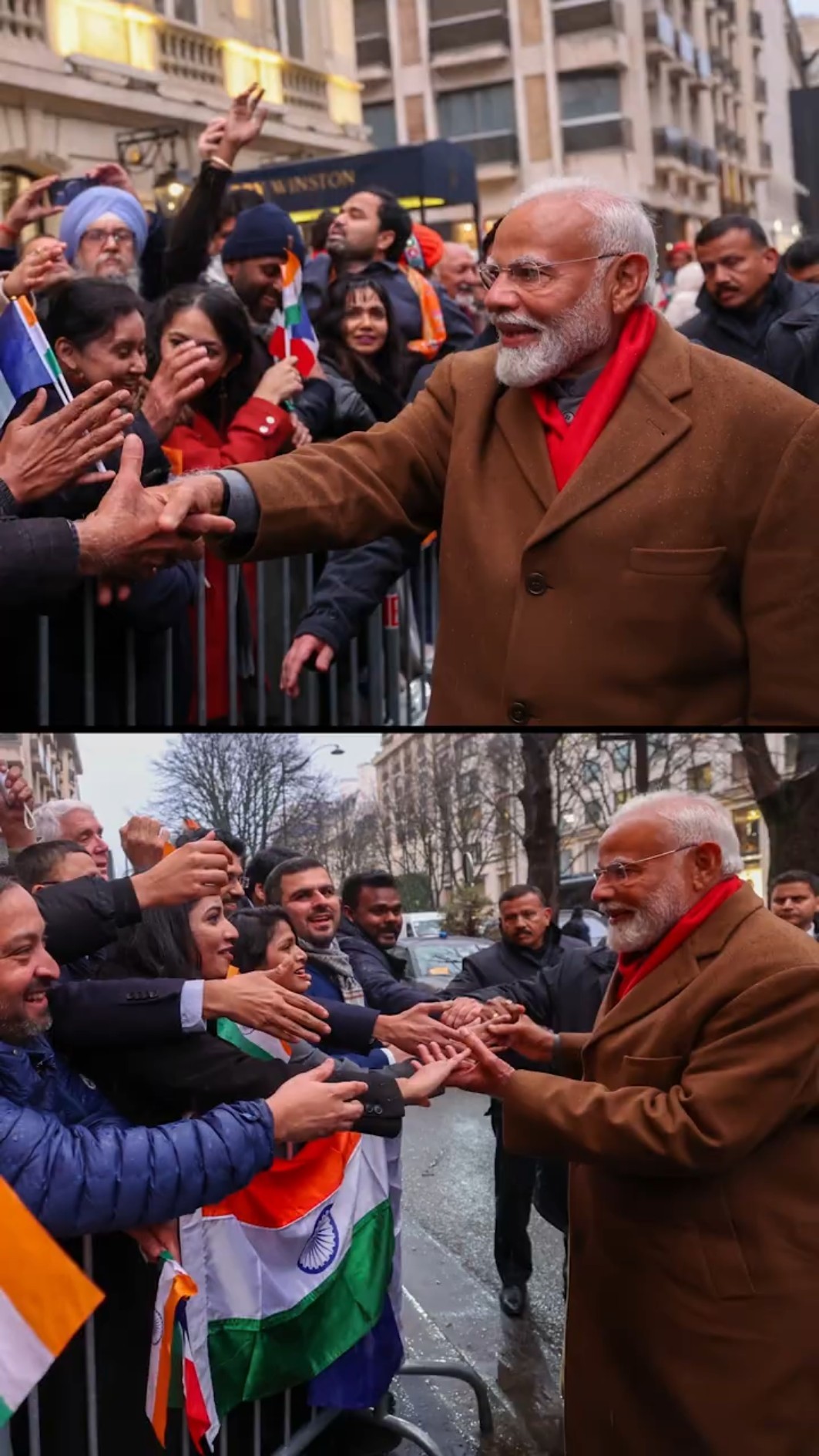 PM Modi gets a grand welcome by the Indian diaspora in Paris, France | #shorts