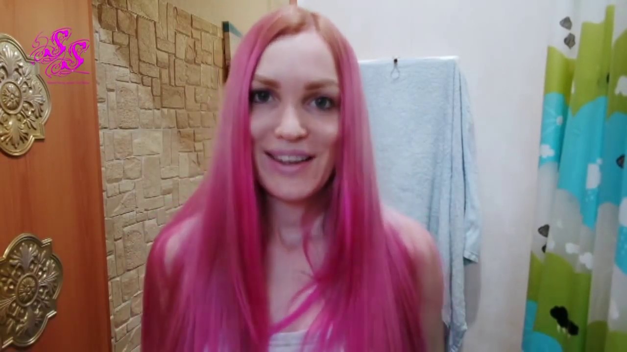 Окрашивание Корней в РОЗОВЫЙ ЦВЕТ ВНИМАНИЕ ЭКСПЕРИМЕНТ - YouTube