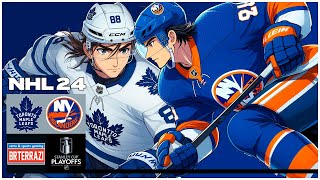 NHL 24 (09 PC) - Toronto at NY Islanders (PLAYOFFS GAME 3)  - 1ST ROUND