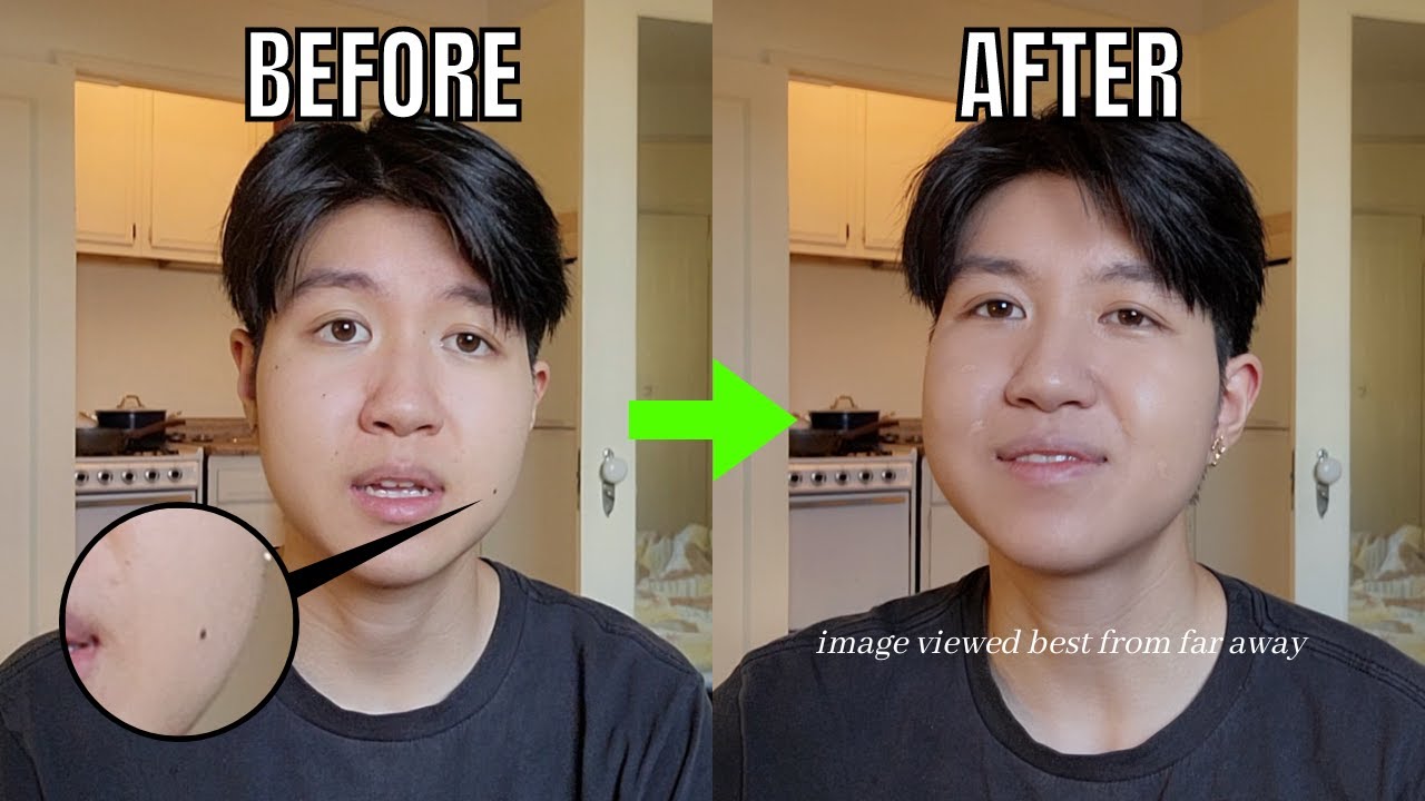 Trying to cover my face moles with makeup for the first time ever YouTube