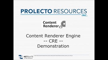 Prolecto: Content Renderer Engine (CRE) Demonstration 20151218