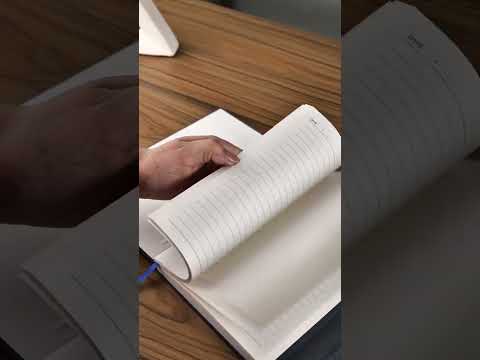 DIARO A5 Professional Notebook Imp PU Cover 3 Fold Design Diary With Pen Holder Magnet Closure 