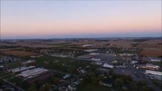 Drone First Directed Flight Aerial View of Kenton Ohio