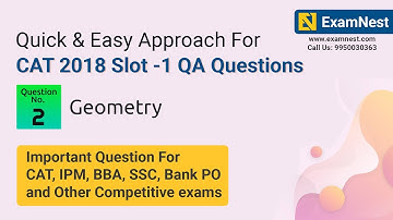 CAT 2018 Slot 1 QA Question Solution By Ajay Sharma  | Question - 2 Geometry