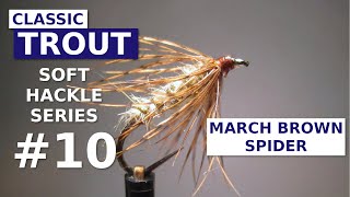 Fly Tying a March Brown Spider - Soft Hackle Wet Fly Pattern screenshot 5