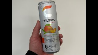 Celsius Peach Mango Green Tea Drink Unboxing!