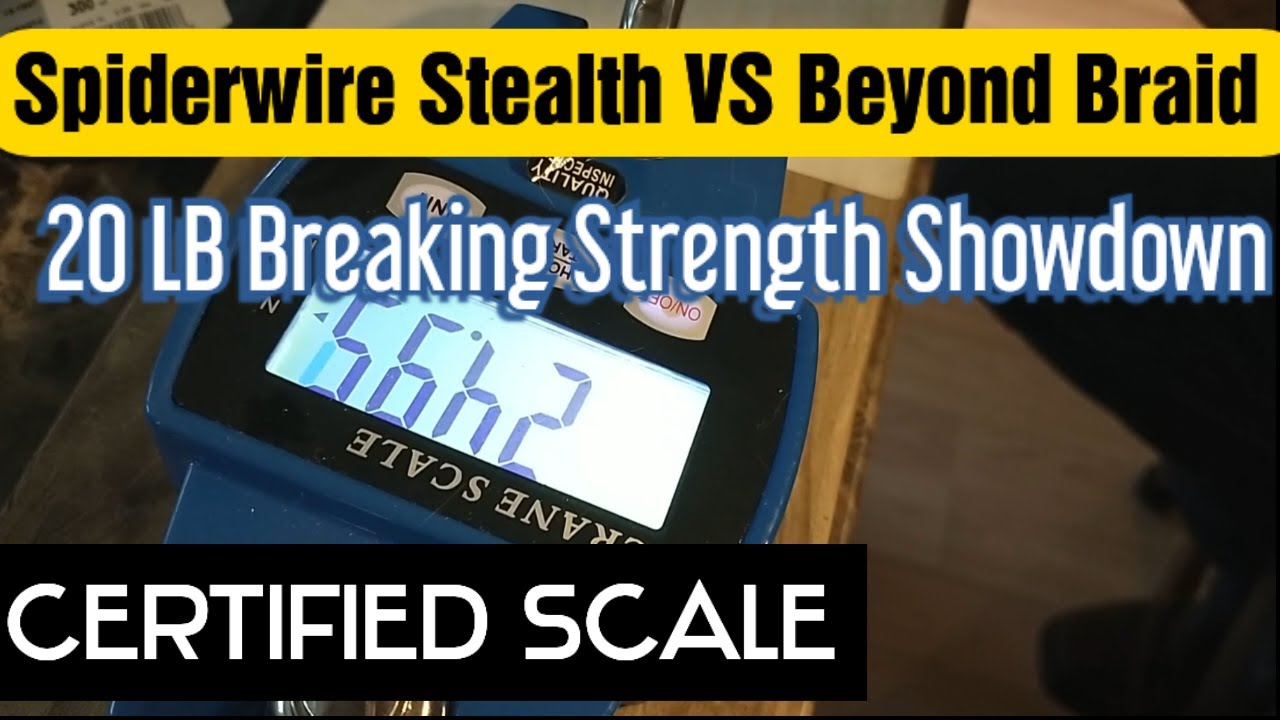 Spider Wire Stealth VS Beyond Braid 20 lb Line Breaking Strength
