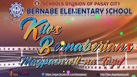 Bernabe Elementary School Jingle for the New Normal Education