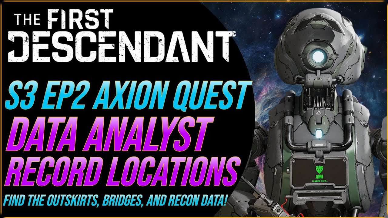 Все окраины, опоры моста и места расположения потерянных данных разведки для квеста «Потомок-анал...