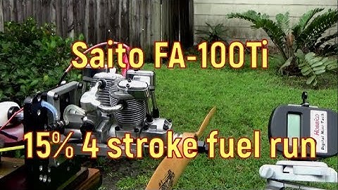 Saito FA-100Ti 15% Run: Video #5