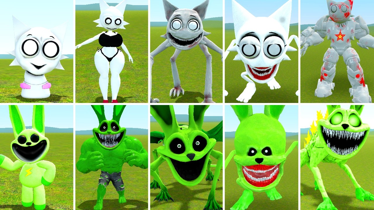 NEW ALL WENDA ZOOCHOSIS TAPES 1-5 VS NEW ALL RABBIT HORROR TAPES EATER FAMILY ? in Garrysmod!...