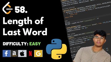 Length of Last Word | Leet code 58 | Theory explained + Python code