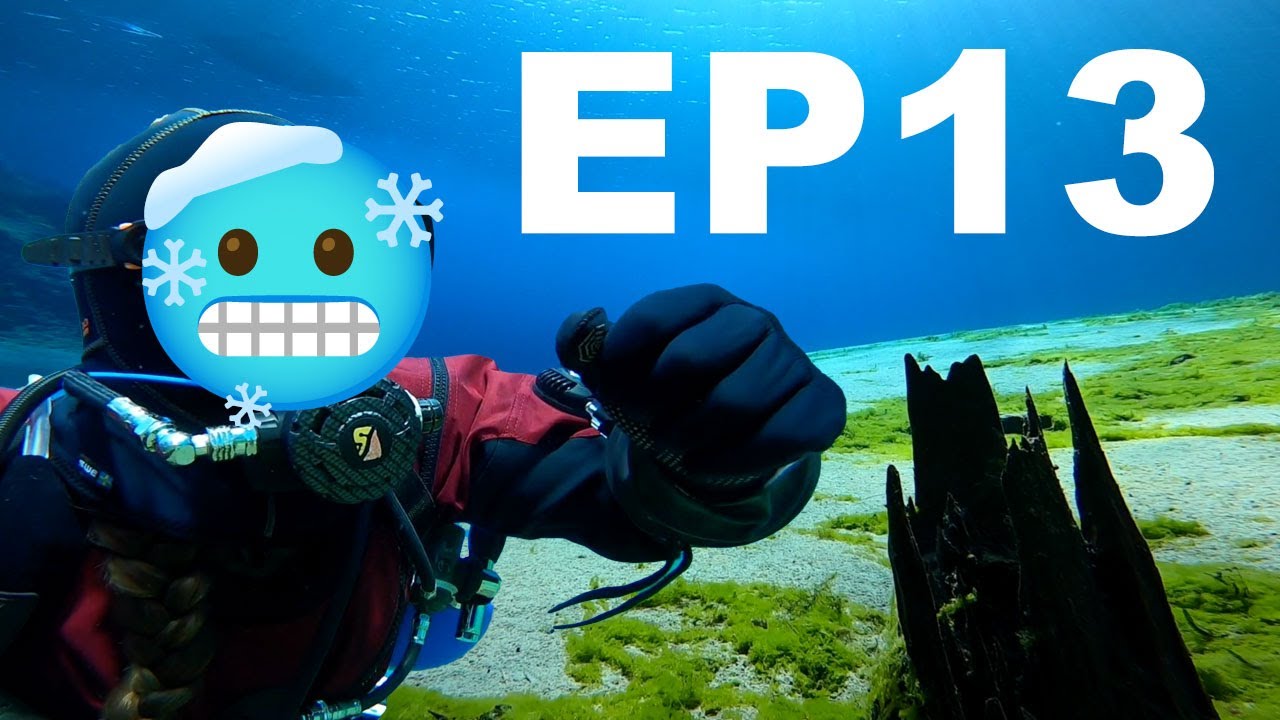 ⁣My coldest dive yet... Scuba diving CLEAR LAKE, OR - DIVE DRY ROAD TRIP EP13