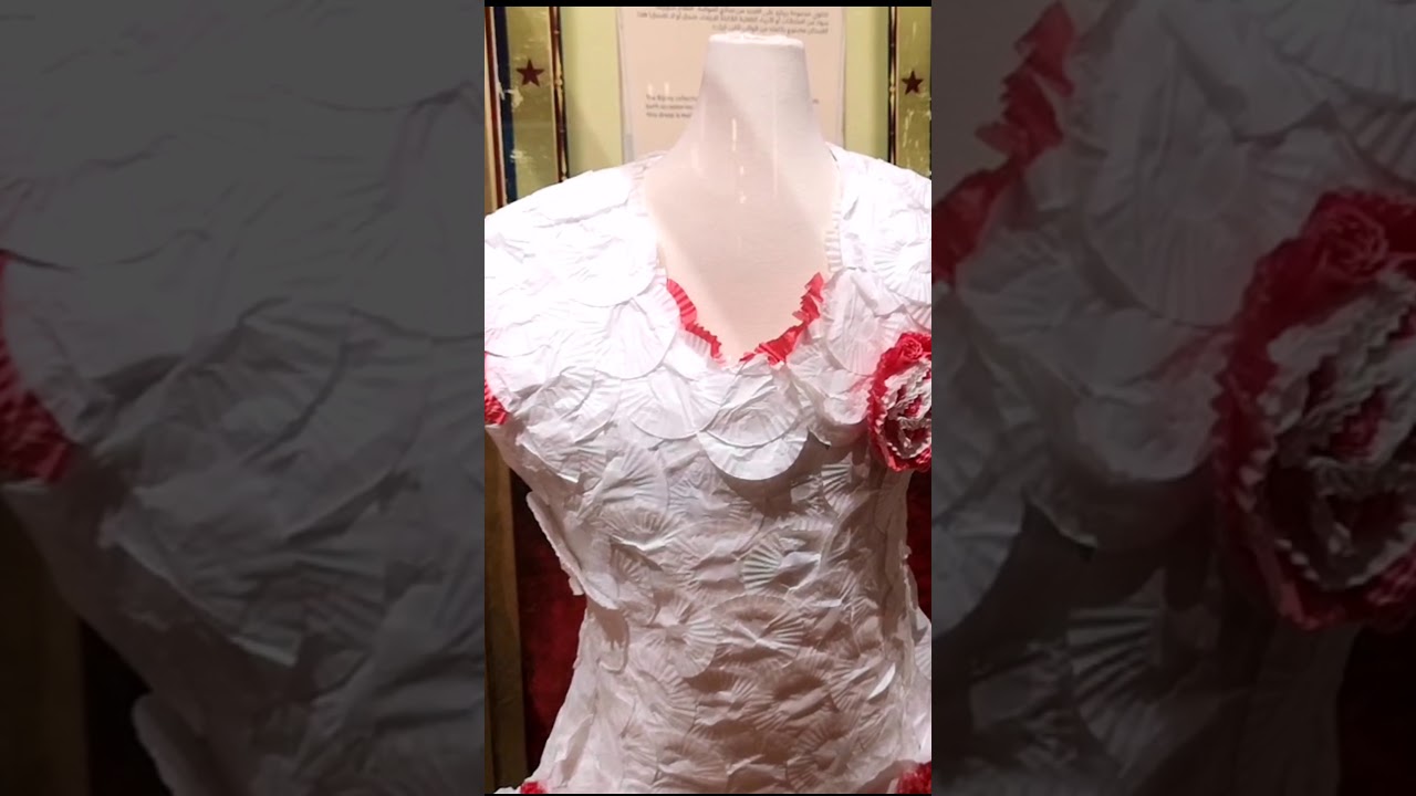 GOWN DRESS USING PAPER BAKING CUP - YouTube