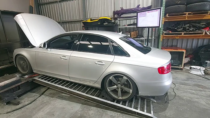 Audi A4 1.8 tfsi tuned with pop n bangs