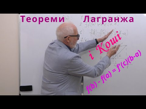 ДЧ14. Теорема Лагранжа і теорема Коші про середнє.