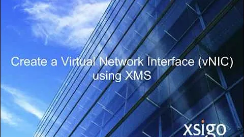 Create a Virtual Network Interface (vNIC) using XMS