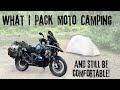Gear up for adventure  whats in my panniers how i  pack to stay comfortable when moto camping